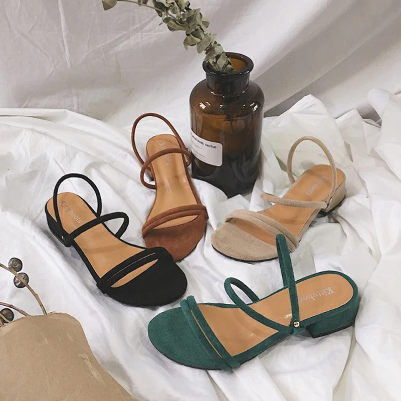 

Large size Summer Latest Ladies High Heel Sandal Shoes for Women, Black/brown/green