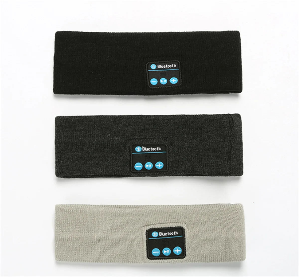 
2019 wireless Bluetooth Headband music knitted running Yoga sweartband Workout Jogging head-phones earphone hair band 