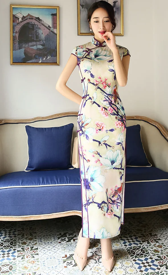 
Chinese qipao Traditional Clothing Costume Dress handmade qipao girls Traditional qipao Cheongsam classical old fashion 