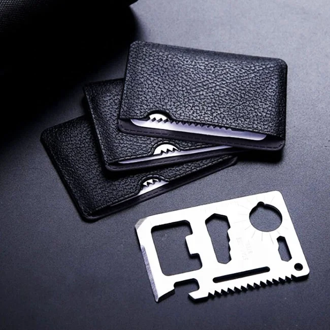 

hot credit card outdoor stainless steel credit card portable multi tool card, Multi function survival card multi tool opener