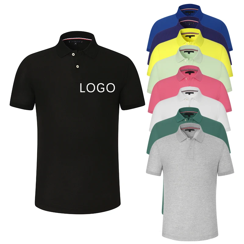 

High Quality Luxury 100% Cotton Golf Embroidered Man Plain T Shirt Coton Polo Shirts Custom Logo Polo Shirts