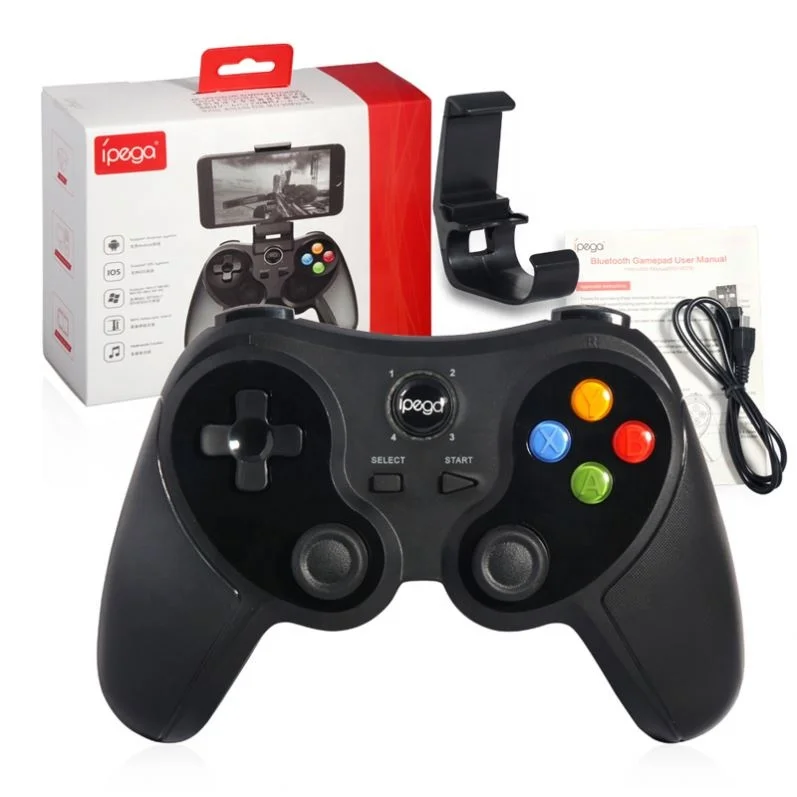 

IPEGA PG-9078 Wireless BT Joystick Gamepad Game Controller Adjusted Holder For Pubg Android Tablet PC, Black