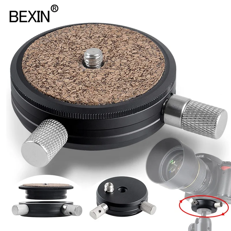

Low Price Camera Monopod Tripod Flexible Mini 360 panaromic camera clamp 360 degree panorama photography tripod head gimba, Black