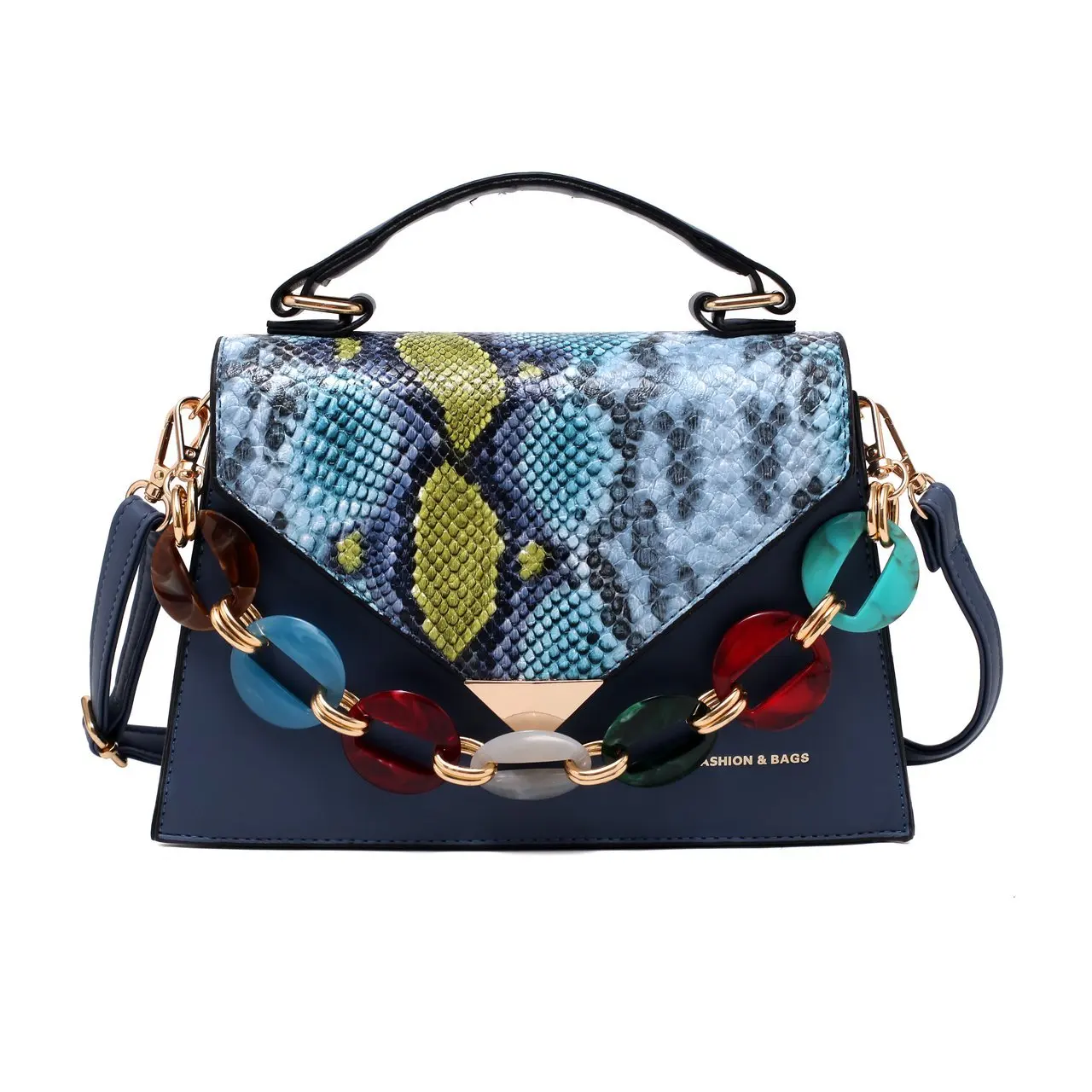 

Designer Purse Famous Brands Luxury 2021 Fashion Snake Chain Handle Fashion Shoulder Crossbody Bags Women Handbags Ladies, Black blue pink yellow khaki