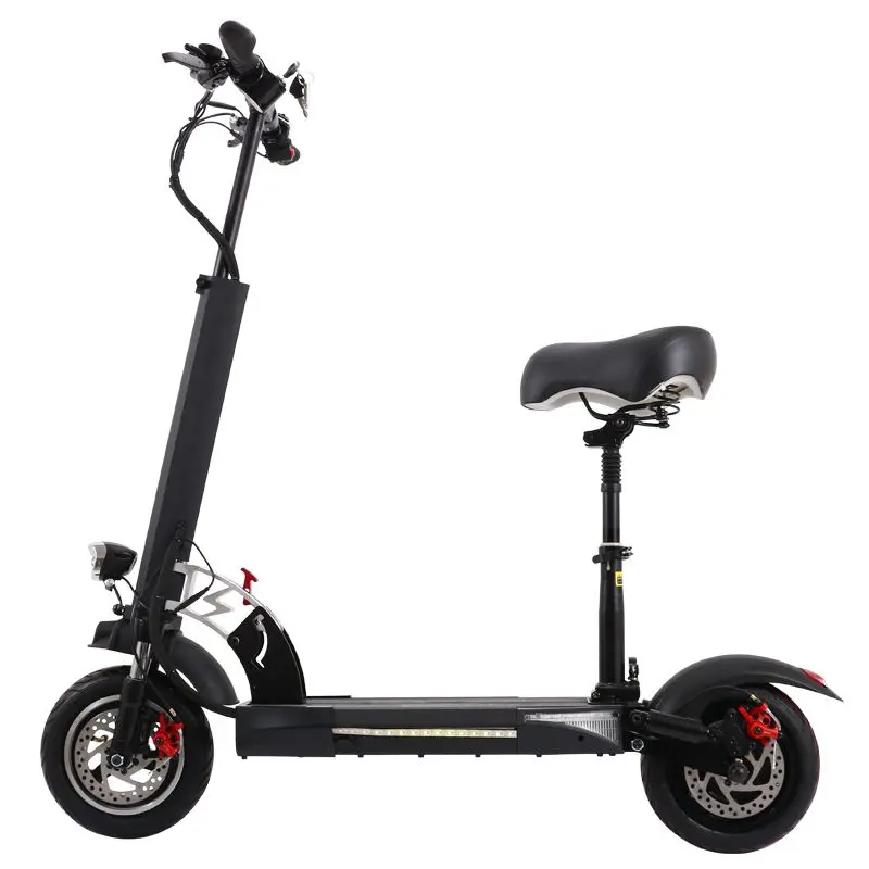 

UK Warehouse High Power 10 Inch 500w 800w 2400w Electric Scooter Max Speed 50km/h with Seat, Black