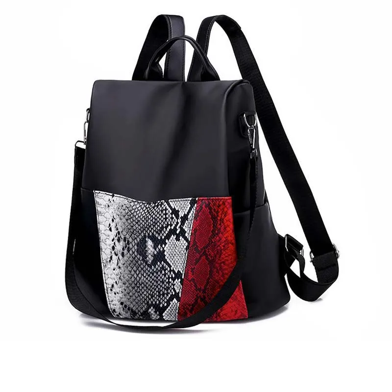 

New Janpan Korean Fashion Women Girl Snake Skin Leather Double Shoulder Bages Womens For Wholesale Ladies Custom Bags, Customize