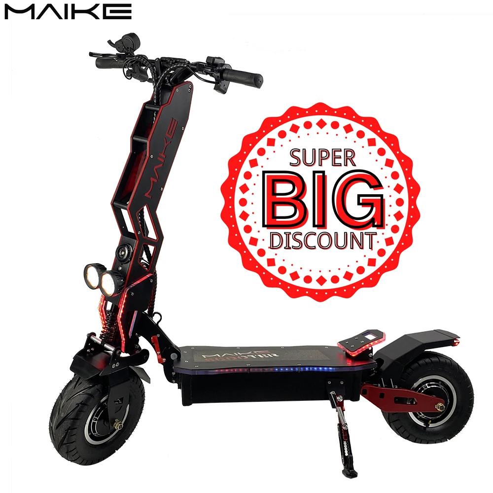

Amazon Hot Selling Maike MKS 60v off road dual motor 8000w e scooter 13 inch wide wheel scooters for adult