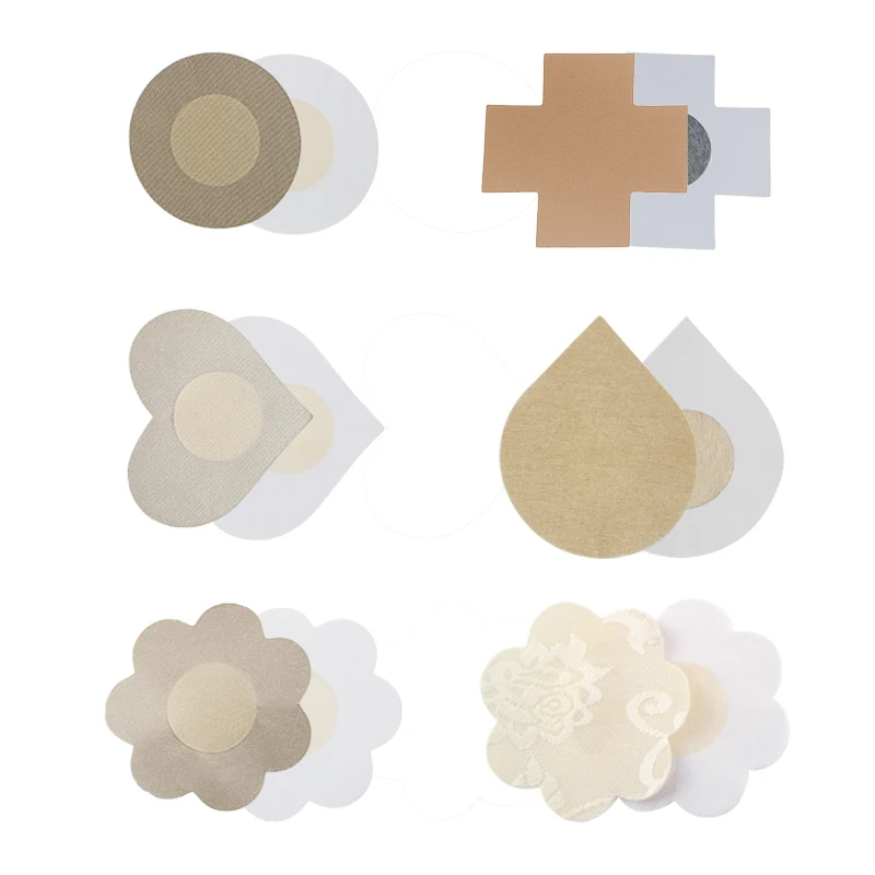 

Many Types Black and Skin Lift Up Stain Cloth Nipple Cover