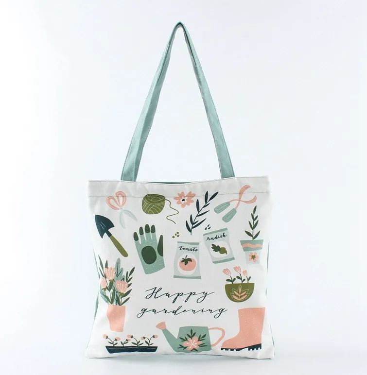 

Wholesale Custom Logo Full Color Printed Packaging Shopping Canvas Cotton Tote Bag