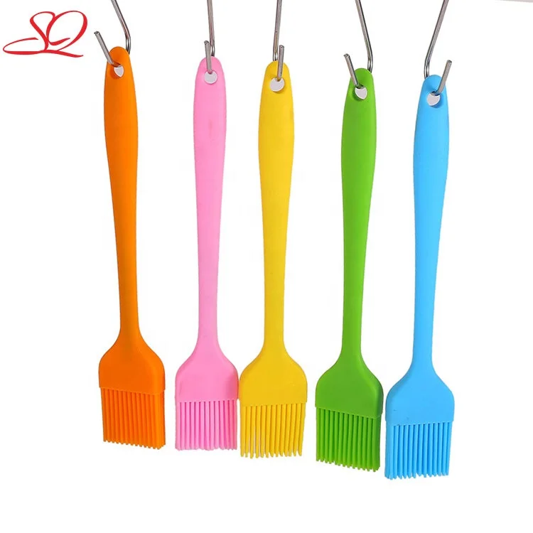 

Food grade Silicone Basting Pastry Brush Olive Oil Baking Butter Grill Silicone Cooking Cake Brush Bbq Oil Brush, Colorful