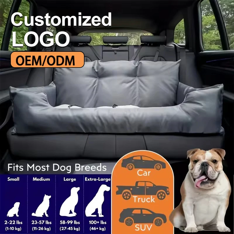 Luxury Dog Beds Waterproof Dog Car Seat Luxury Pet Car Seat Cat Beds Portable Travel Dog Car Backseat Pet Carrier Bag Pet Beds