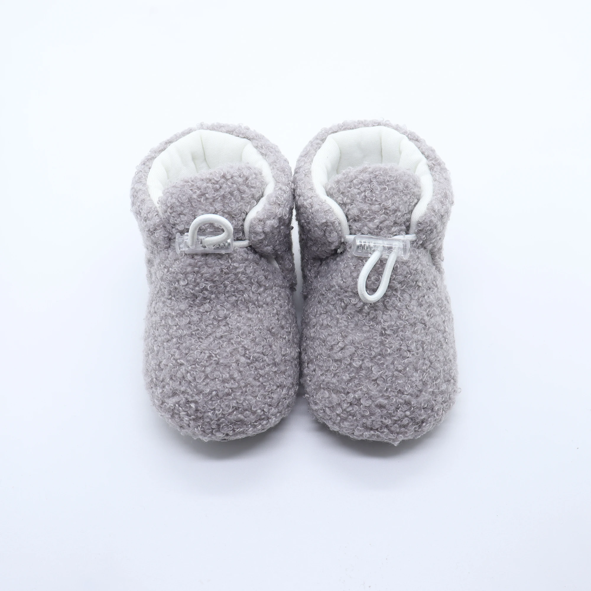 

High Quality New Style Winter Baby Booties Warm Plush Casual Shoes Pure Color Baby Boots for Newborn Babies
