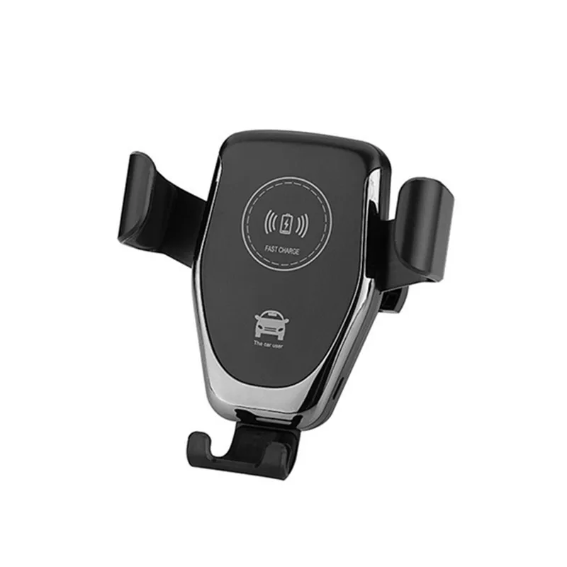 

Qi Wireless Car Charger Phone Holder 10W 2020 New Product Wholesale Mobile Phone Q12 Car wireless fast charger For iPhone, Black,white