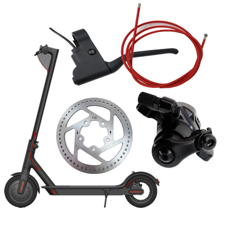 

AKANTOR Electric Scooter Brake Handle Lever Brake Cable Line Set for M365 110/120mm Disc Rear Brake Calipers Kit Skateboard Part