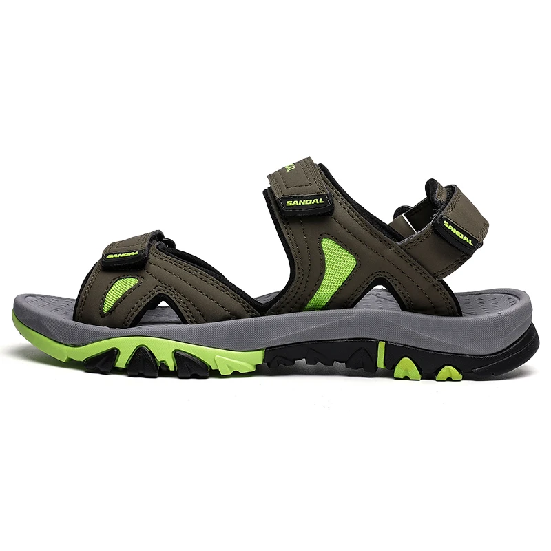 

Wholesale outdoor trekking sports sandal shoes comfort beach sandals for men, Black,blue, green