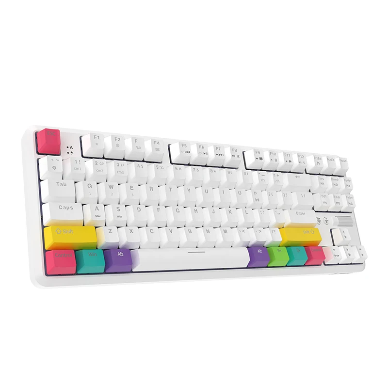 

New design Amazon selling 87 keys RGB wireless dual-mode BT Gaming mechanical Keyboard Type C