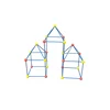 72 piece sturdy rod and connector set for creative assembly toys kids construction fort