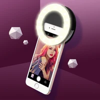 

2020 New Battery Operated dimmable 3 light modes ABS Led Photography Selfie makeup phone ring lights