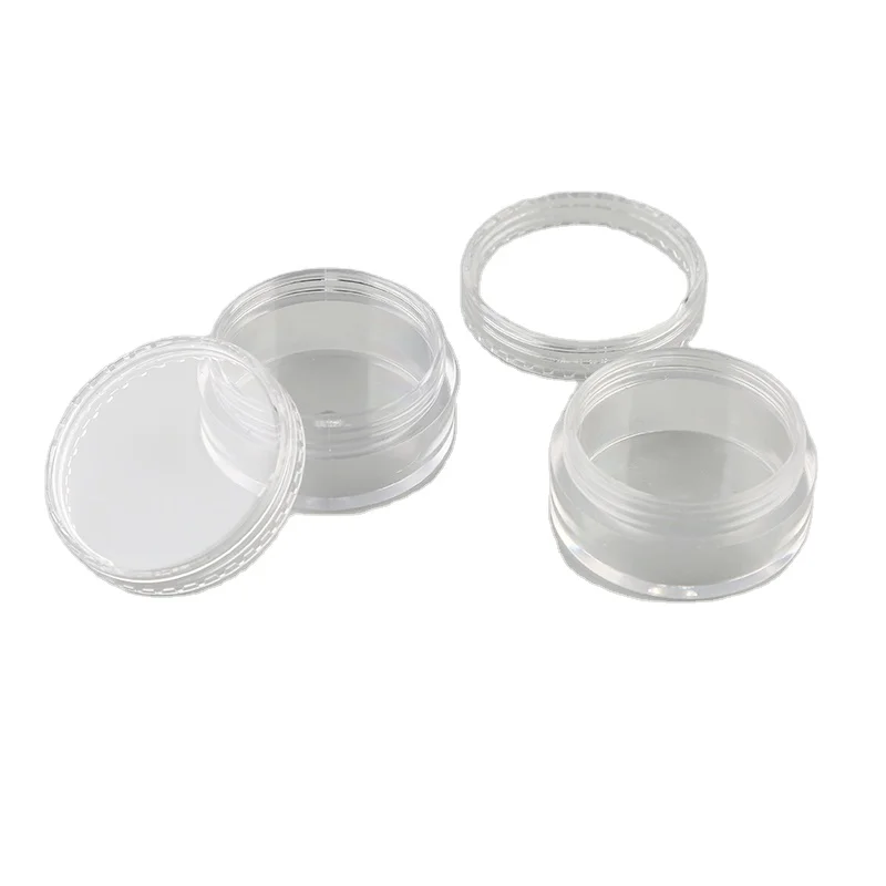 

3g 5g 10g 15g 20g Plastic PS Facial Cream Container Mini Sample Jar Cosmetic Eye Cream Jar
