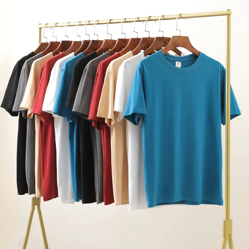 

Fashion Custom Unisex Casual Short Sleeve Blank T-shirts Round Neck Plain Plus Size T-shirt, Accept customized