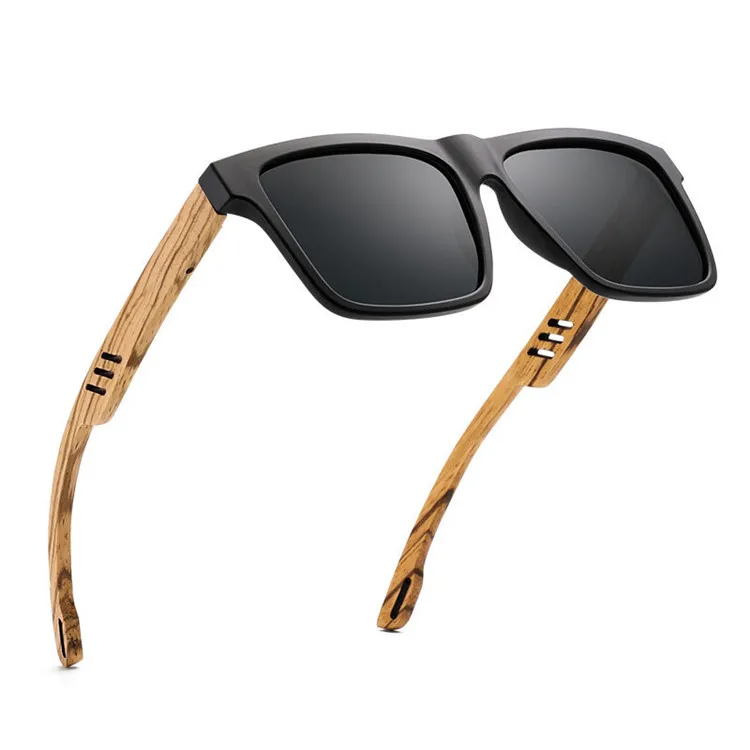 

2021 polarizing personalized sun glasses square craved wooden retro casual mens men wood polarized bamboo sunglasses, Picture shows