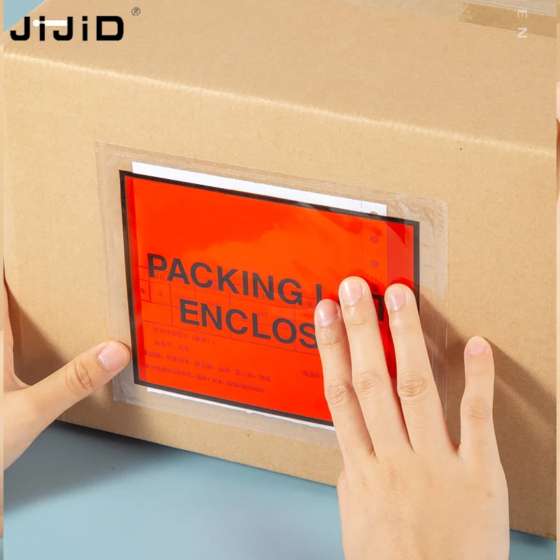 

JiJiD Packing List Envelopes Invoice Enclosed Slip Pouch Self Adhesive Shipping Label Pouch