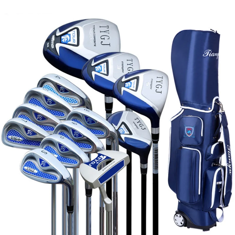YIWU Golf Clubs Complete Set Right Handed for Men Beginner 13 Clubs with Stand Bag Wedge and Driver Full Golf Club Set