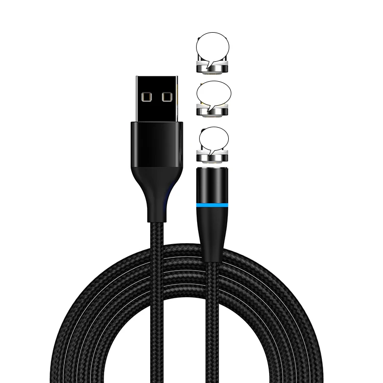On stock type - c 3 in 1 braided charger charging magnetic usb magnet usb cable - ANKUX.COM