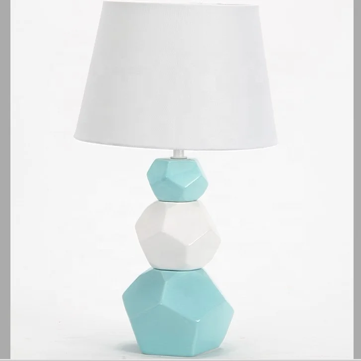 

ceramic desk table lamp for living room, Grey/whie