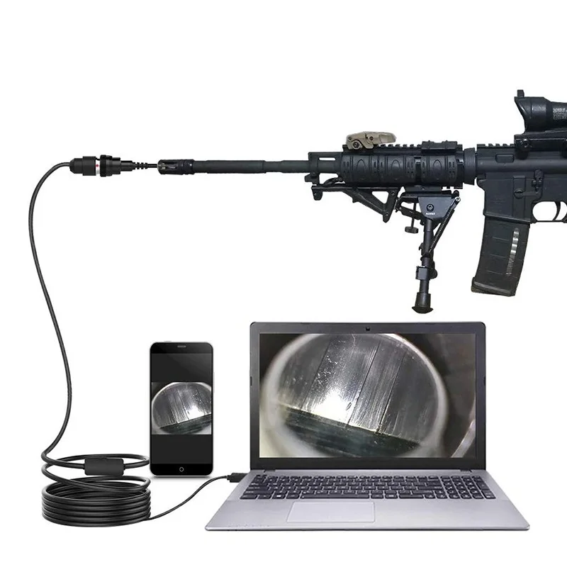 

Factory Direct Sales Gunsmithing Tools Gun Barrel Borescope Endoscopic with 45inch Flexible Rifle Camera Cable