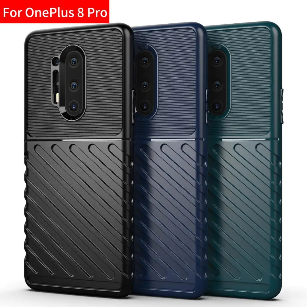 

Shockproof TPU Mobile Back Cover For one plus 8 Pro phone case, 3colors