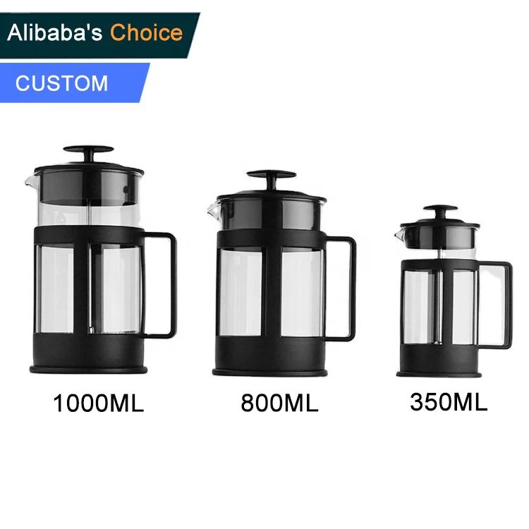 

Stocked 800ml eco-friendly american manual coffee cup french press