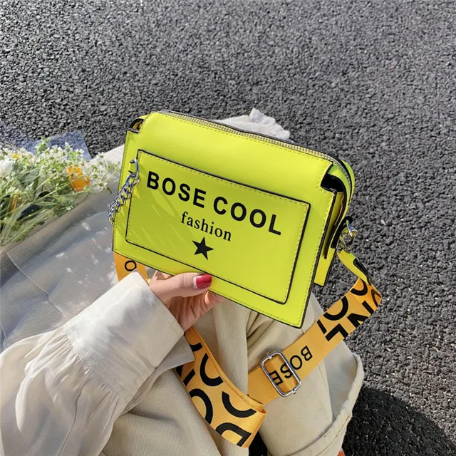 

Fashion Yellow Mini Printing Purses And Handbags Ladies Woman Soft Pu Crossbody Bag for Women, Colored