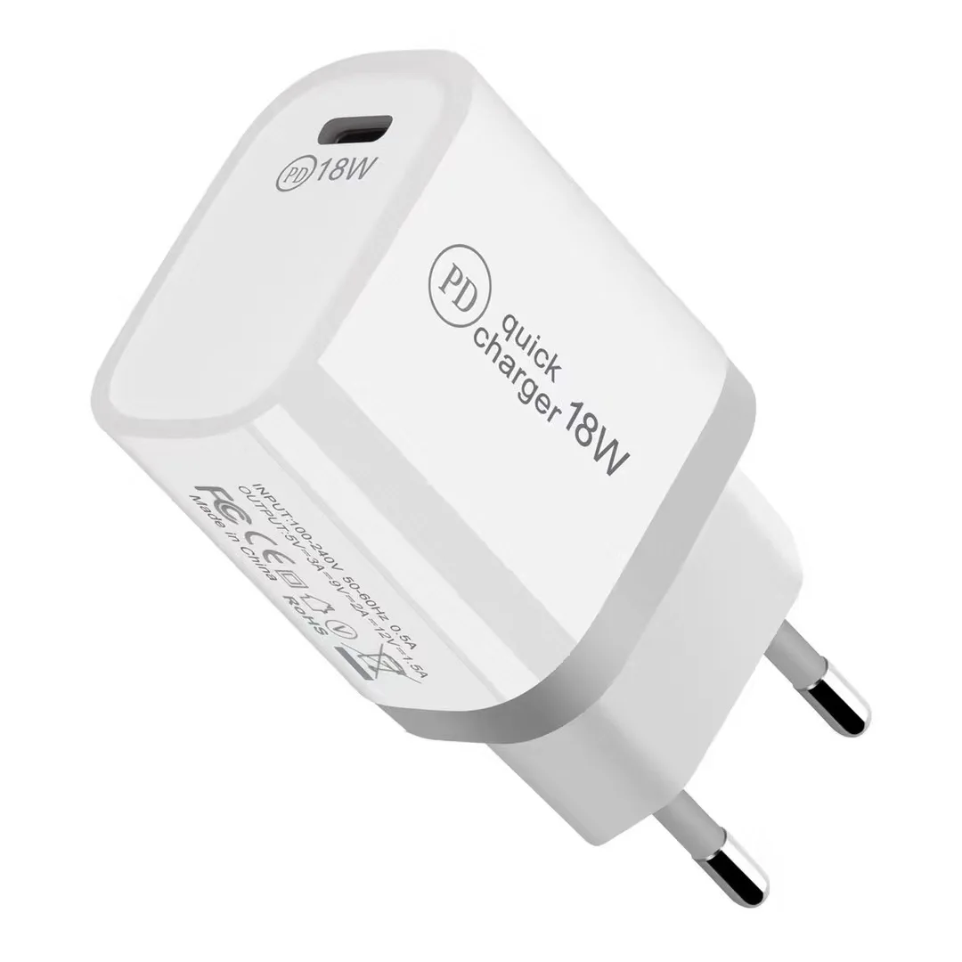 

Ballena 2020 New arrival 18W PD power adapter charger TYPE-C 3.0 USB wall Charger US plug for iPhone for Huawei