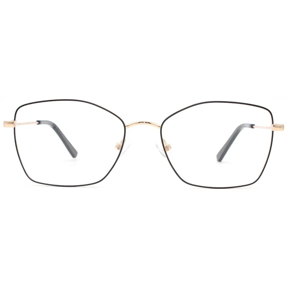 

Wenzhou xinyuan optical two colors eyeglasses factories china metal eyewear glasses frames eyeglasses square slim bezels