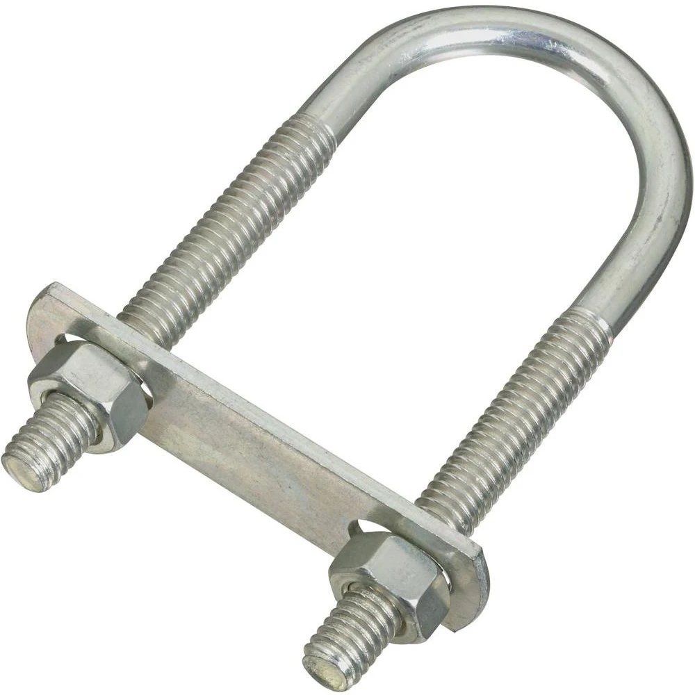 zinc plated u bolt with plate and hex nut - buy u bolt,u bolt
