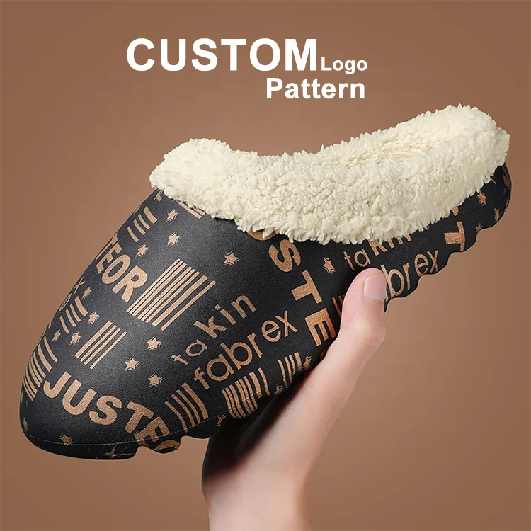 

2022 Winter Warm Men Shoes Eva Waterproof Non-Slip Plush Cotton Indoor Outdoor Cozy Home Autumn Thick Heel Shoes Women Slippers, All color available