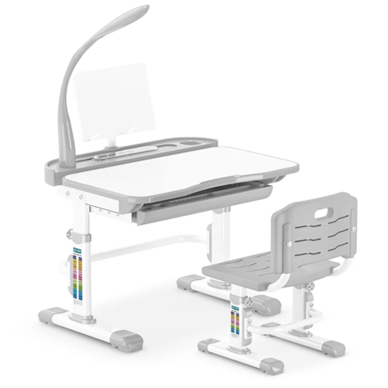 
M8 Small size convient lift kids folding plastic children study table and chair set study desk 