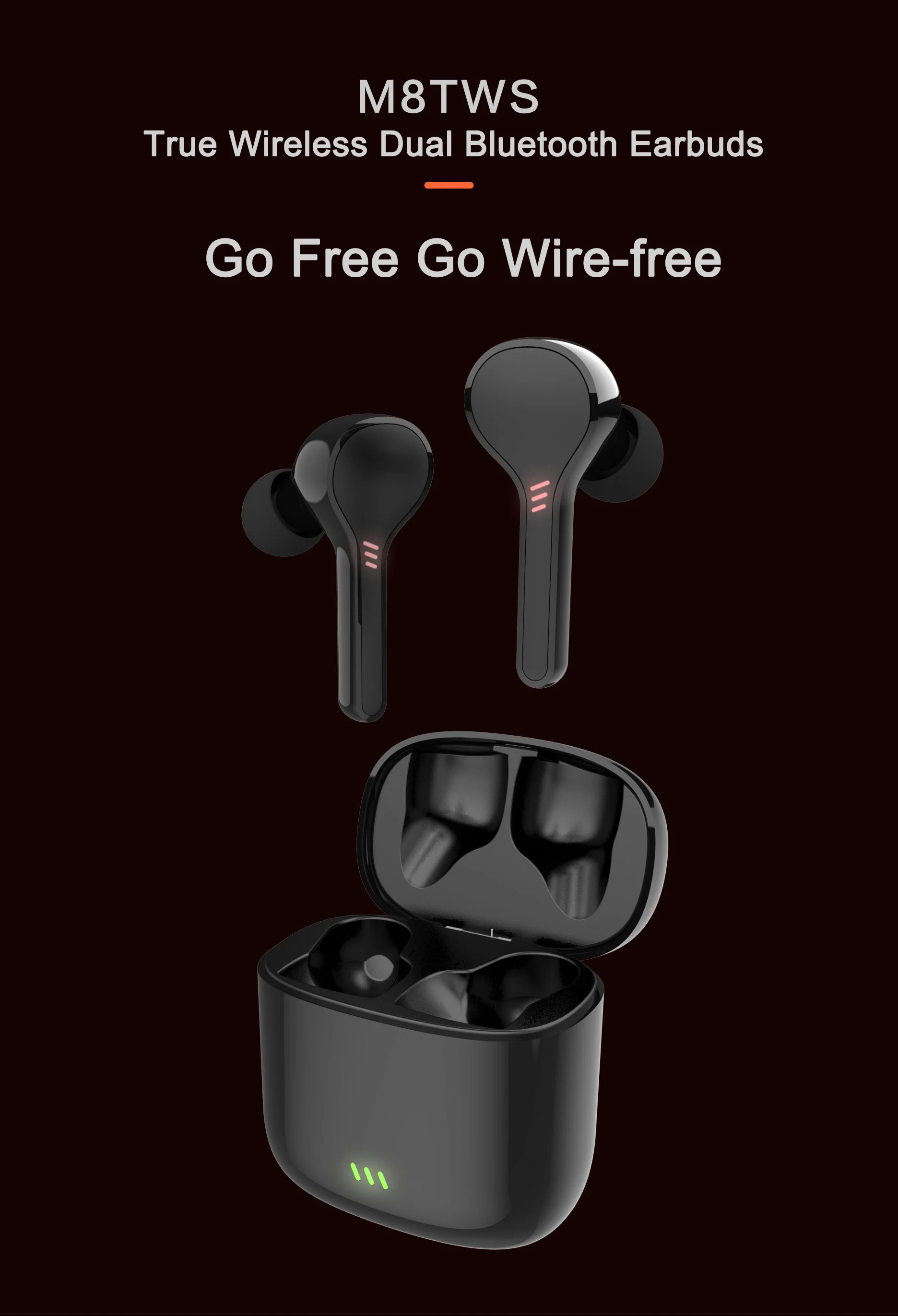 Tws headphone wireless bluetooth 5.0 earphone mini earphone sports driving headset wireless bluetooth earbuds with charing box - ANKUX.COM