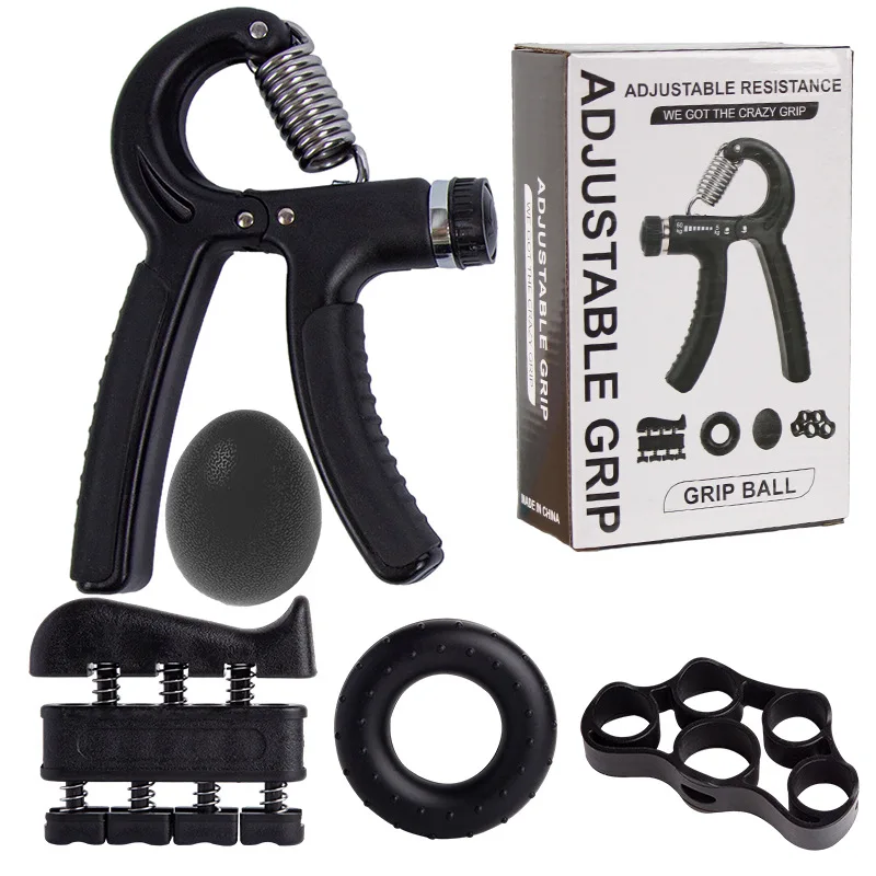 CHENGMO SPORTS Factory Price Adjustable Hand Gripper Set Finger Forearm Exerciser Grip Strength Trainer for Home Gym Workout