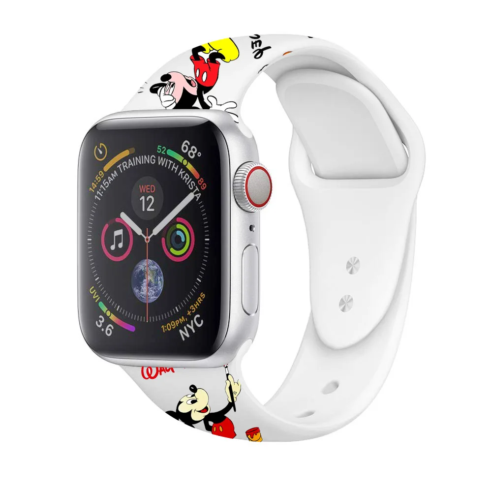 

Cartoon For Apple Watch Band 38mm/40mm/42mm/44mm Mouse Band Buckle Watch Strap, 6 colors as photo shown