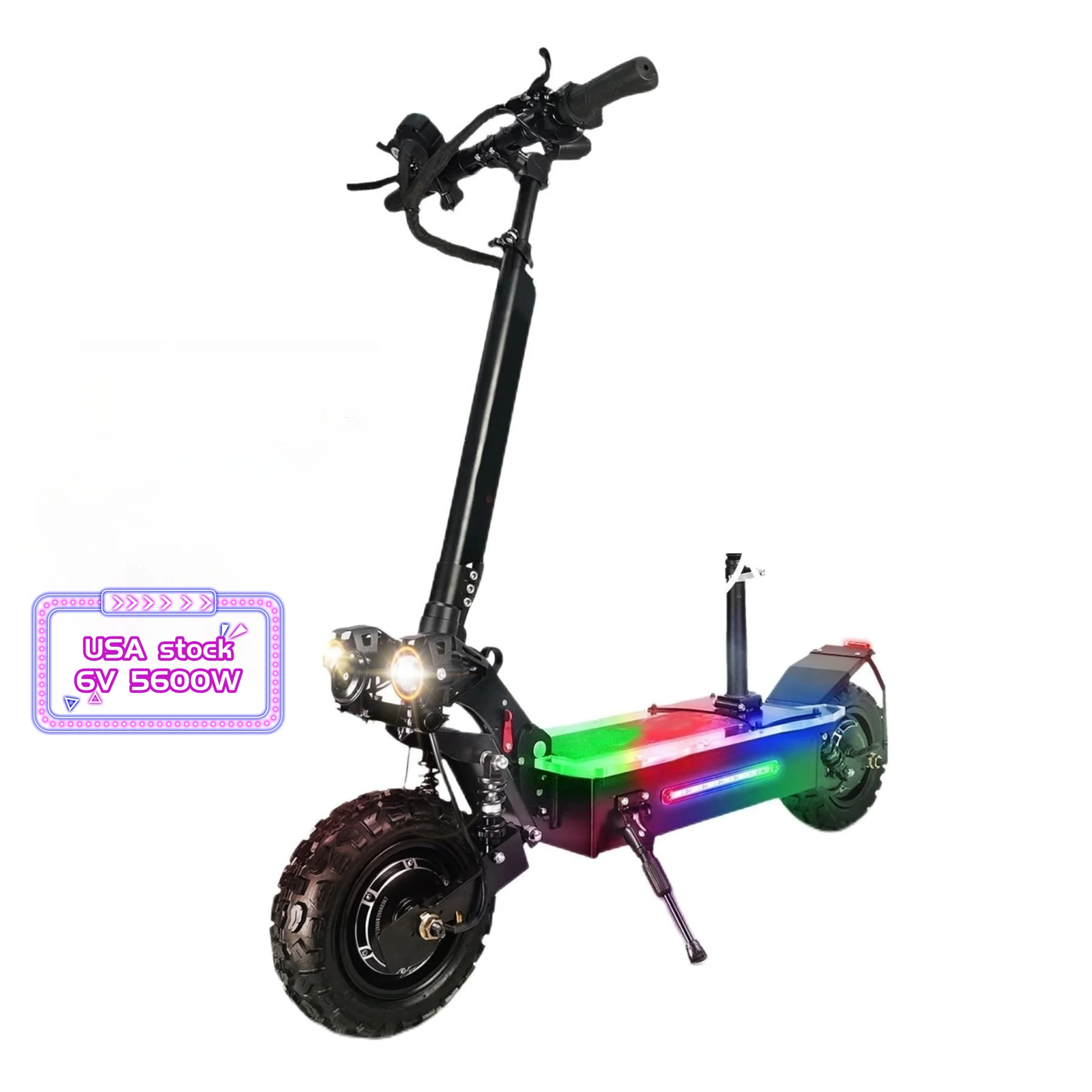 

Hot selling USA warehouse foldable 60V 5600w 11inch off road tire hub motor adults electric scooter for outdoor sports