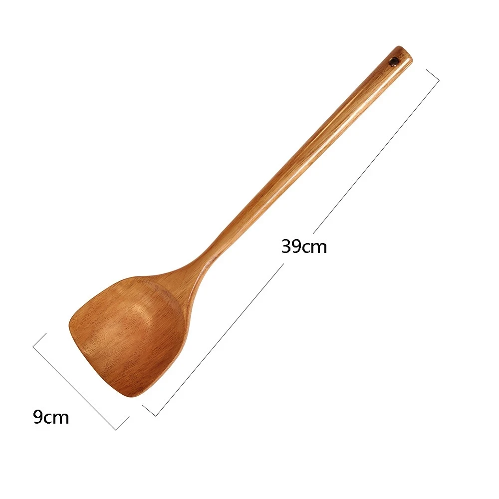

Long Handle Wooden Cooking Rice Spatula Scoop Kitchen Utensil Non-stick Hand Wok Shovel Kitchen Tools Accessories Cookware