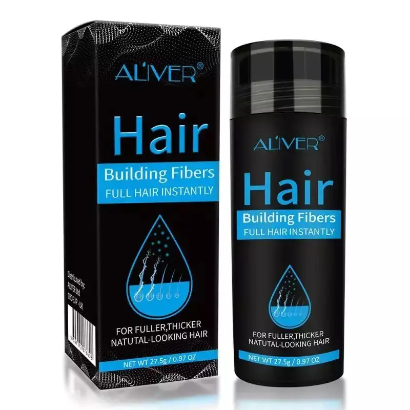 

ALIVER Hair Fibers Applicator Keratin Extension Thickening Building Thick Hair Fiber Powder Dense Hair Growth Care Beauty