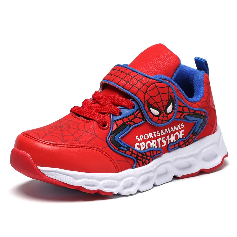 

Fashionable cartoon kid casual sneakers Comfortable Non-slip Children Spider Man Sport Shoes 2021