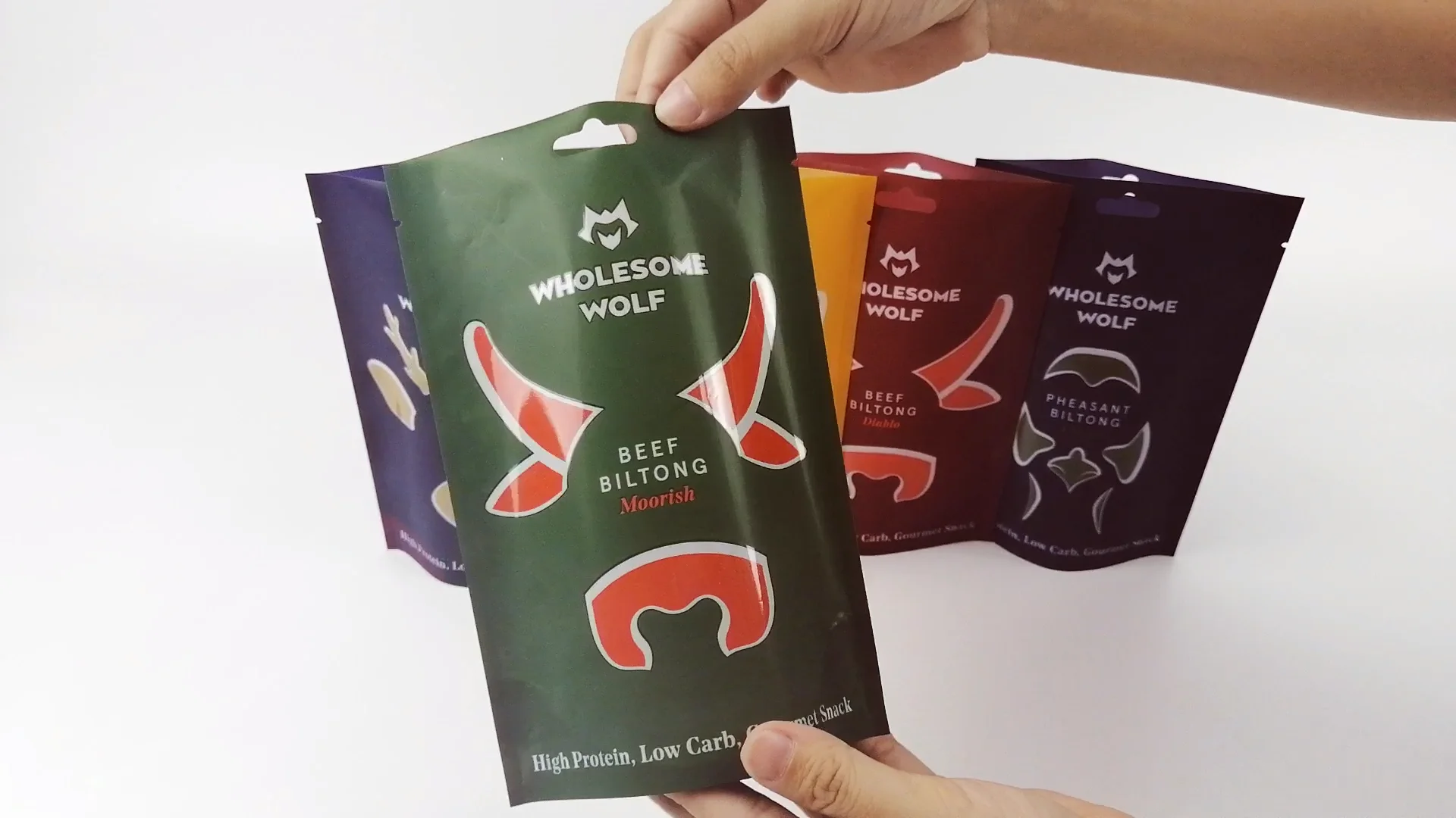 Custom Printed Aluminum Foil Plastic Beef Jerky Vacuum Packaging Three