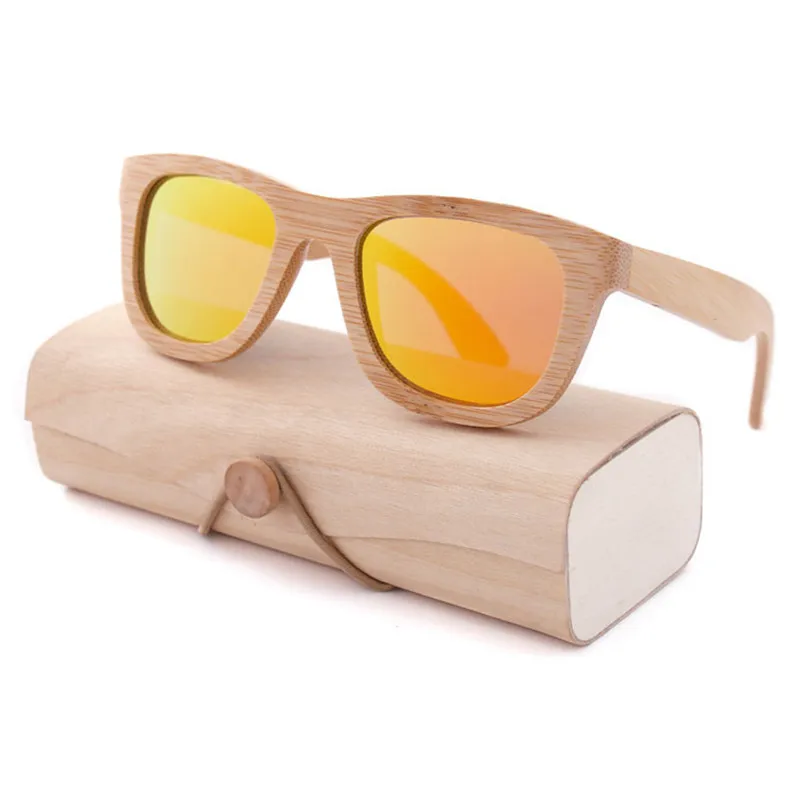 

2022 years newest hand made low moq fashion wooden bamboo sunglasses wholesale gafas de sol de bambu