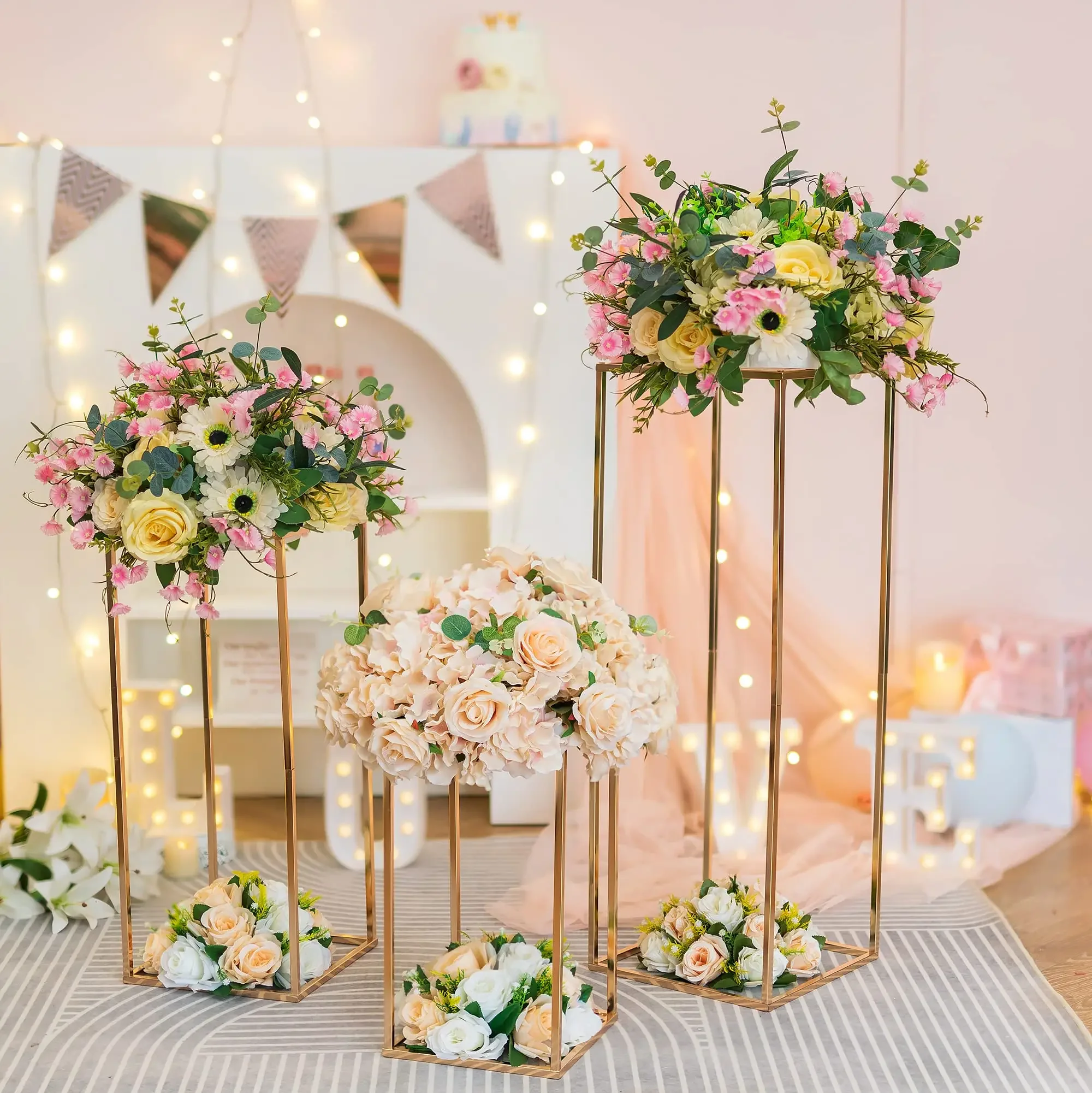 

Ourwarm Flowers For Backdrop Flower Arrangement Centerpieces Wedding Decoration
