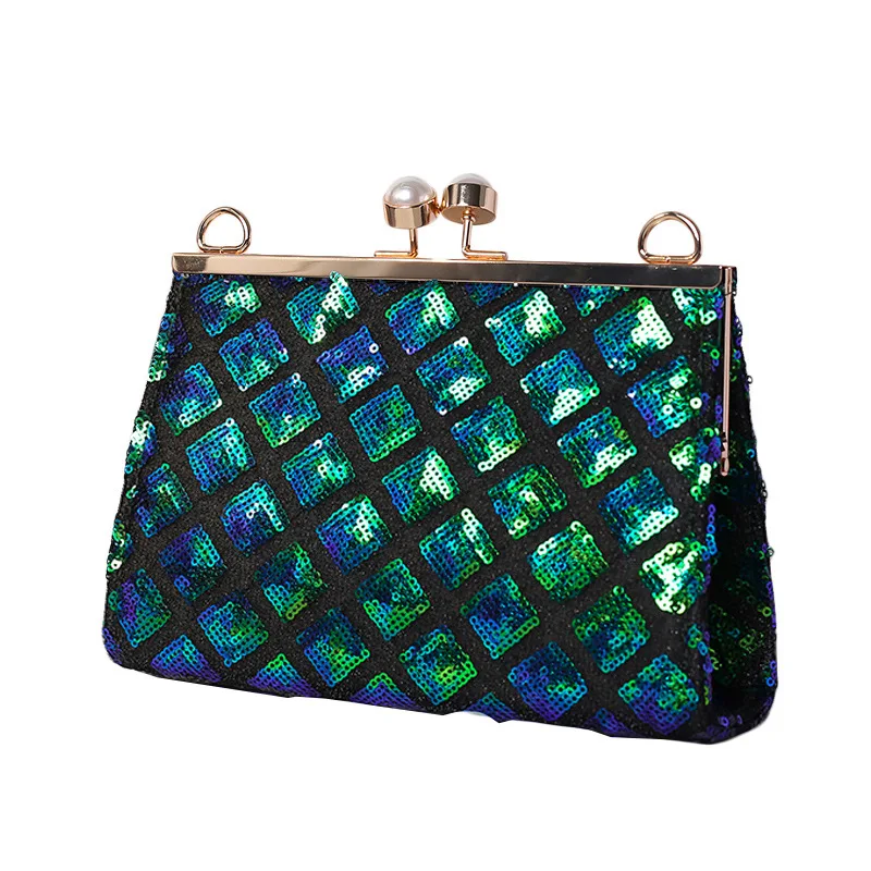 

shining glitter clutch purse bags kisslock purse handbags