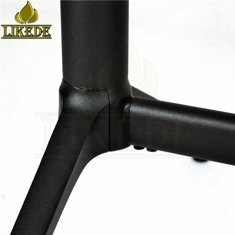 Outdoor Dining Rectangle Restaurant Table With Aluminum Base Stylish Outdoor Table for Enjoying Meals